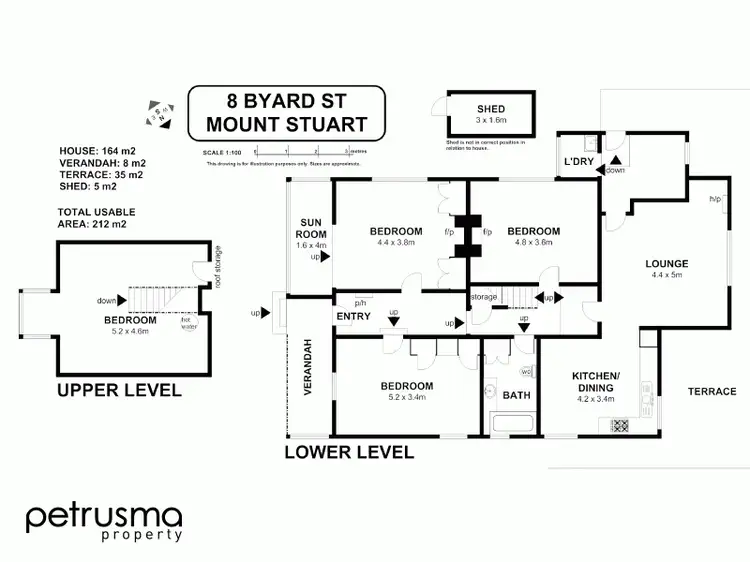 Floorplan of Homely house listing, 8 Byard Street, Mount Stuart TAS 7000