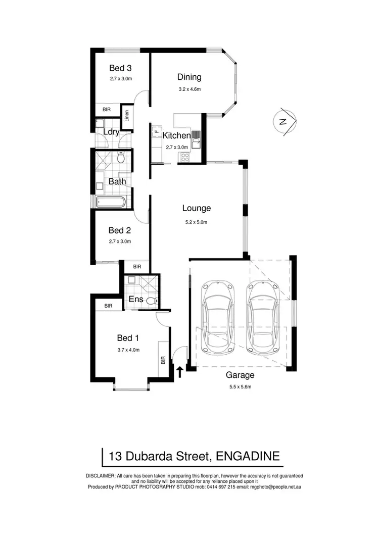 Floorplan of Homely house listing, 13 Dubarda Street, Engadine NSW 2233