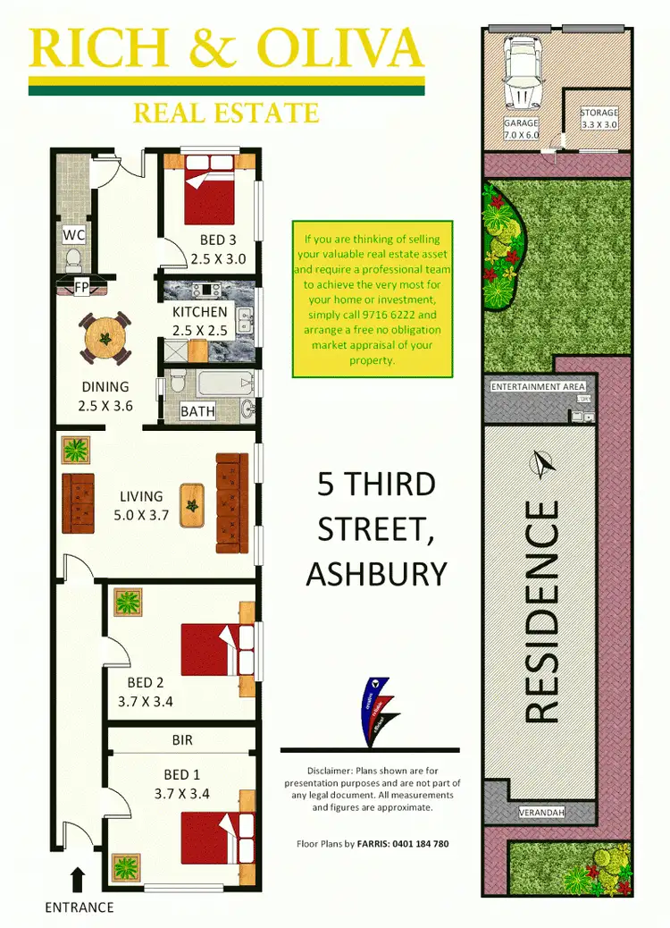 Floorplan of Homely house listing, 5 Third Street, Ashbury NSW 2193