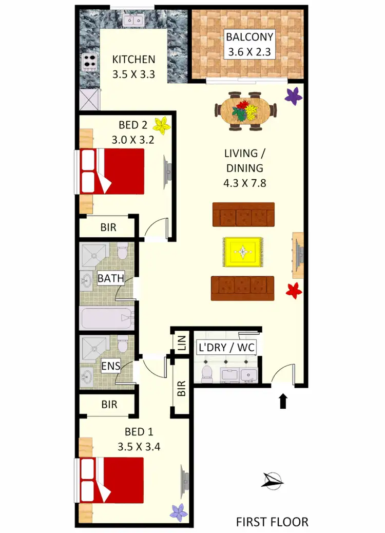 Floorplan of Homely apartment listing, 8/16-17 South Parade, Campsie NSW 2194