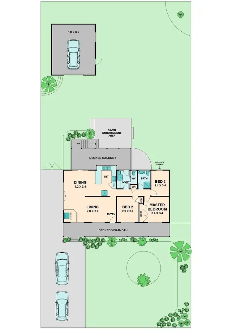 Floorplan of Homely house listing, 38 AFFLECK STREET, Wandong VIC 3758