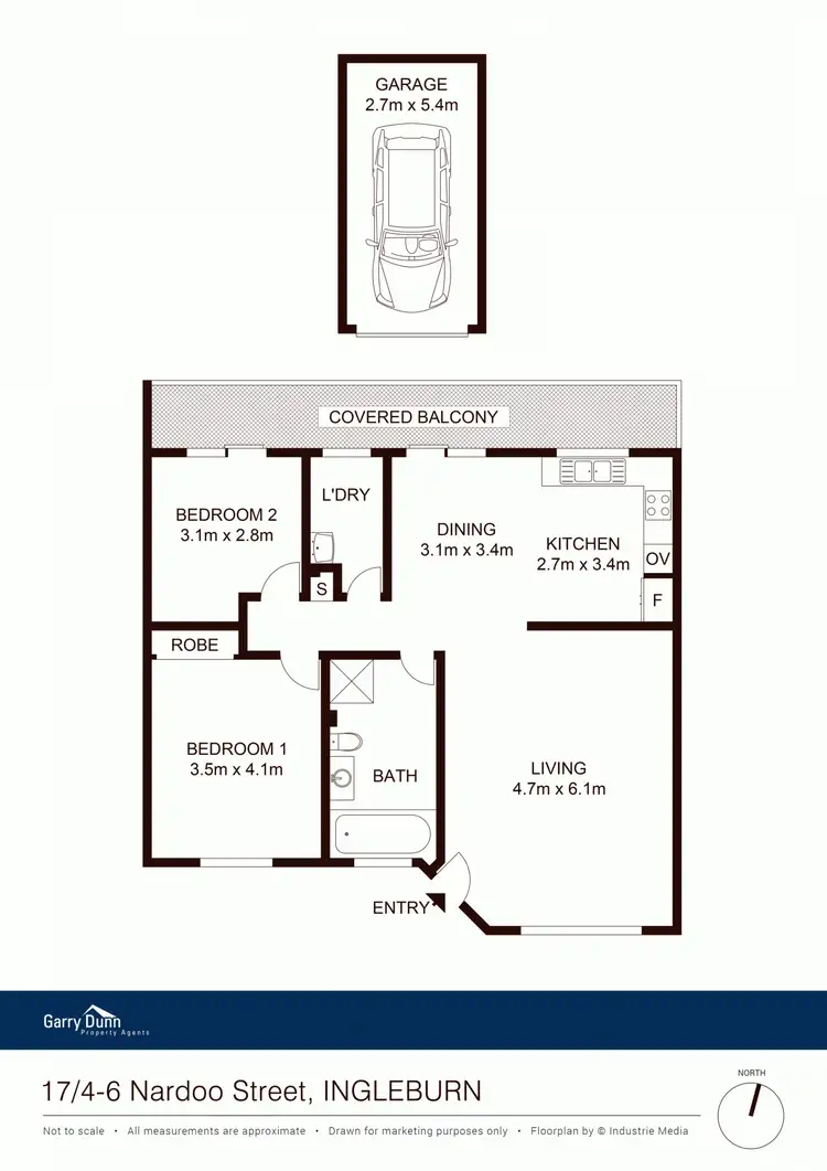 Floorplan of Homely unit listing, 17/4-6 Nardoo St, Ingleburn NSW 2565