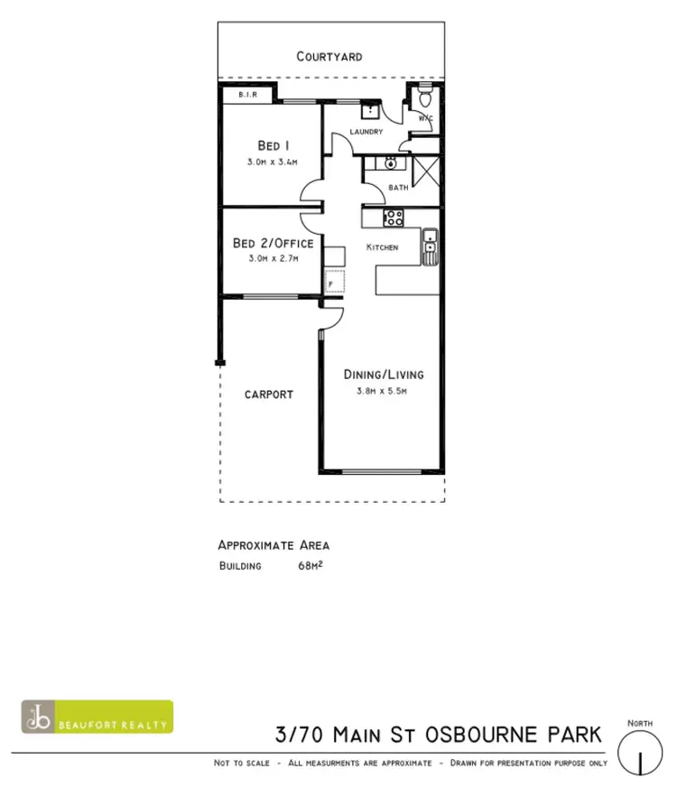 Floorplan of Homely villa listing, 3/70 Main Street, Osborne Park WA 6017