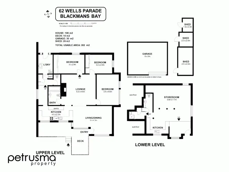 Floorplan of Homely house listing, 62 Wells Parade, Blackmans Bay TAS 7052