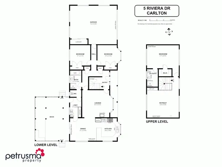 Floorplan of Homely house listing, 5 Riviera Drive, Carlton TAS 7173