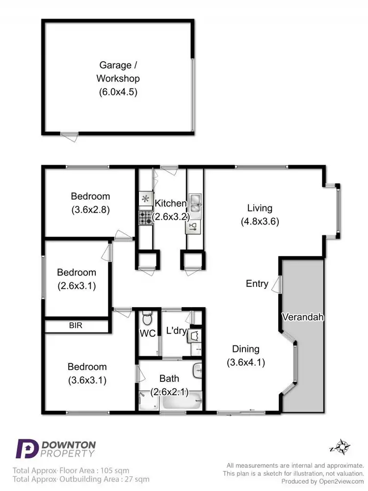 Floorplan of Homely house listing, 21 Grevillea Avenue, Old Beach TAS 7017