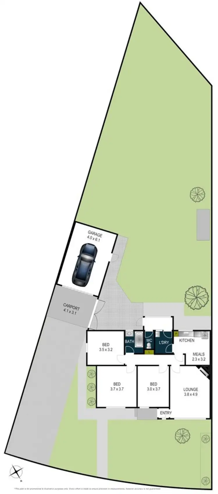 Floorplan of Homely house listing, 1 Pattison Avenue, North Geelong VIC 3215