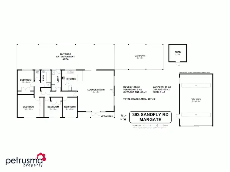 Floorplan of Homely house listing, 393 Sandfly Road, Margate TAS 7054