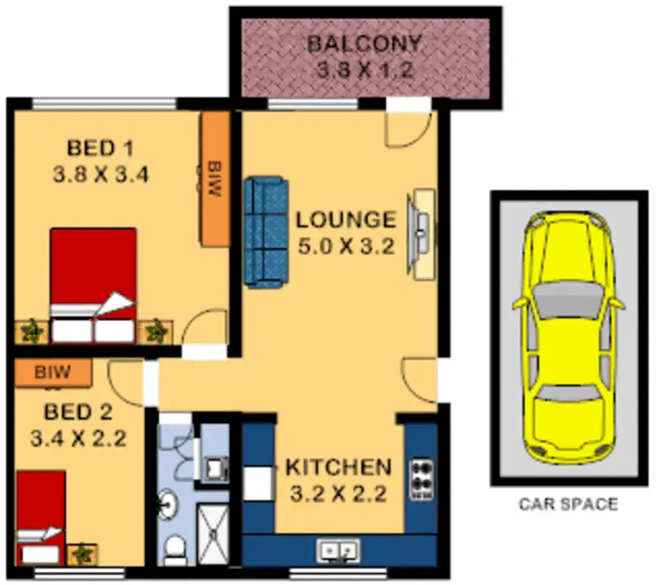 Floorplan of Homely apartment listing, 32/160 Croydon Avenue, Croydon Park NSW 2133