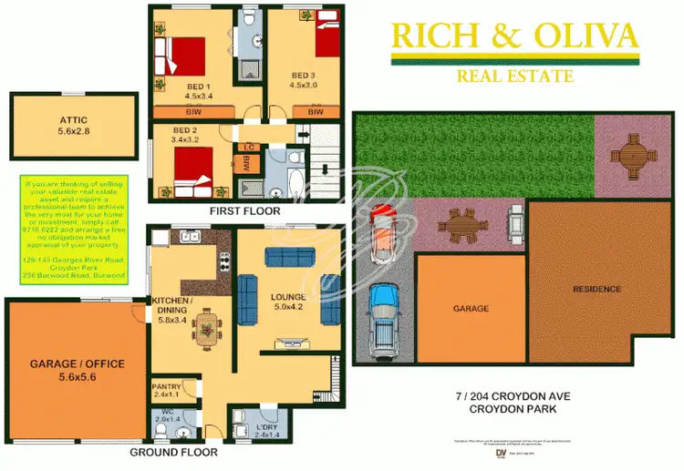 Floorplan of Homely townhouse listing, 7/204 Croydon Avenue, Croydon Park NSW 2133