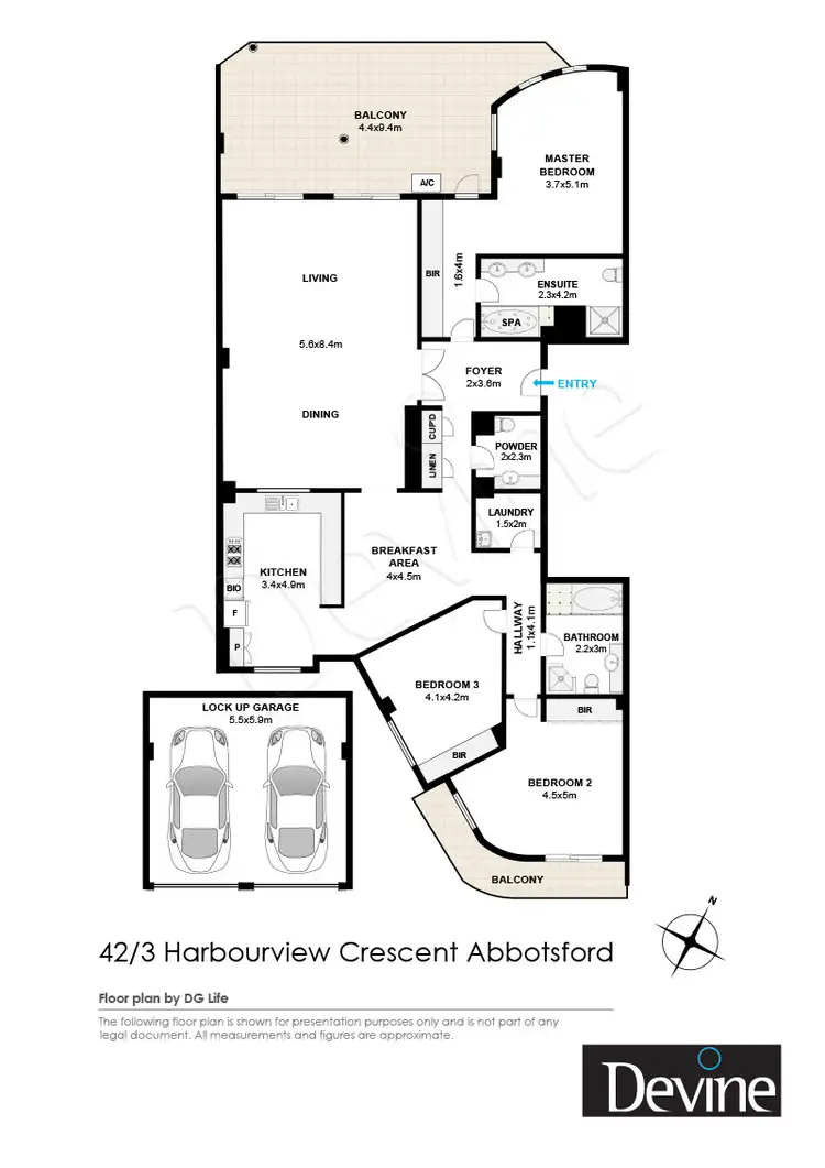 Floorplan of Homely apartment listing, 42/3 Harbourview Crescent, Abbotsford NSW 2046