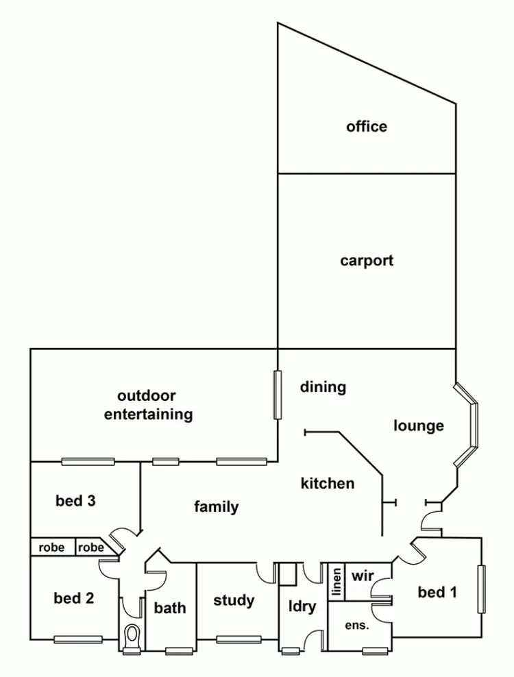 Floorplan of Homely house listing, 4 Flintoff Close, Horsham VIC 3400