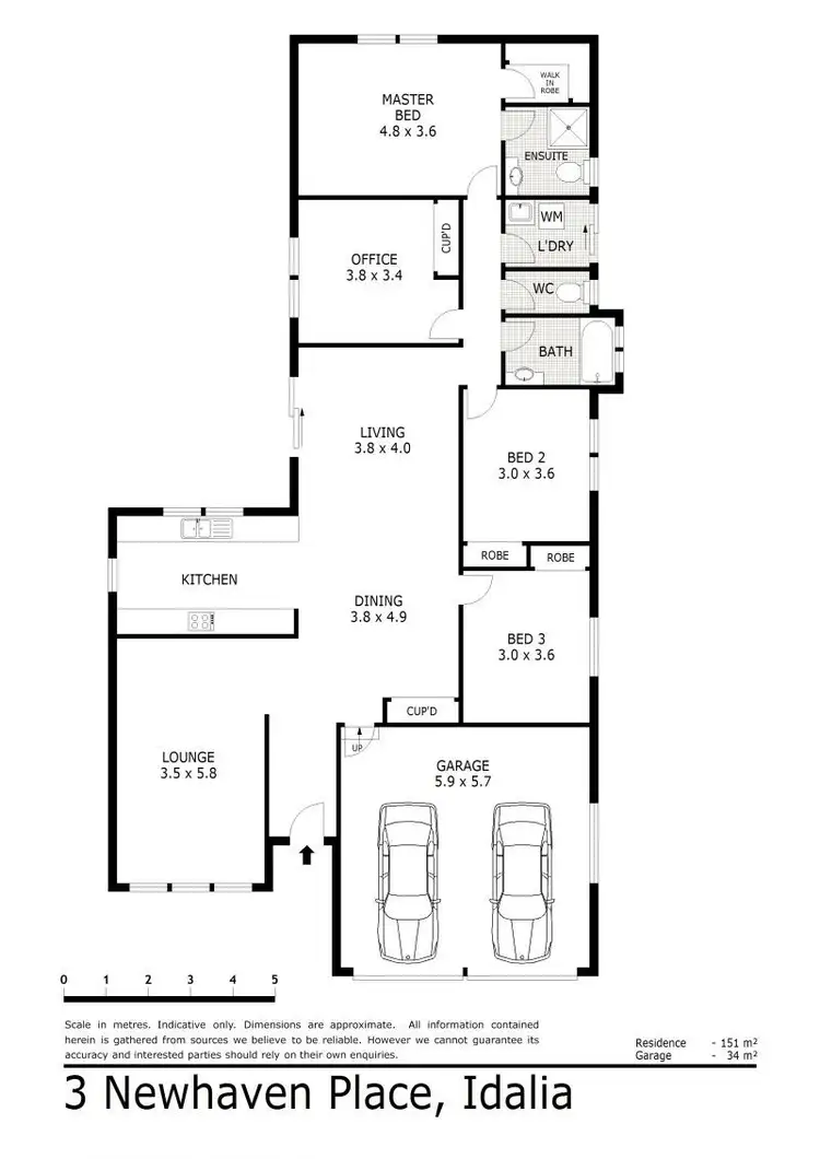 Floorplan of Homely house listing, 3 Newhaven Place, Idalia QLD 4811
