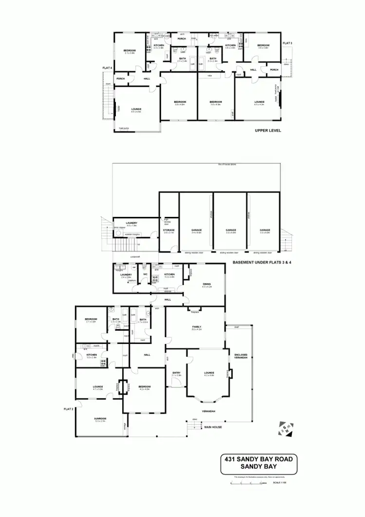 Floorplan of Homely house listing, 431 Sandy Bay Road, Sandy Bay TAS 7005