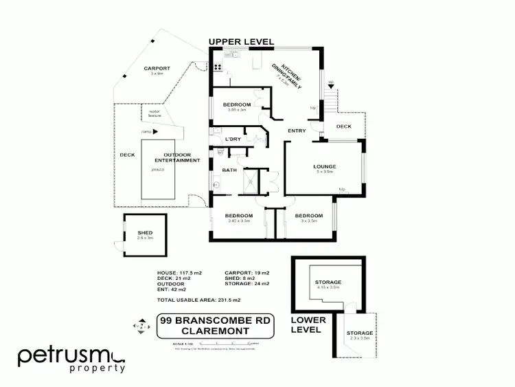 Floorplan of Homely house listing, 99 Branscombe Road, Claremont TAS 7011