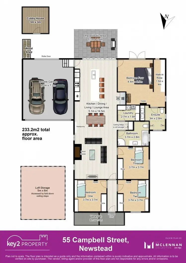 Floorplan of Homely house listing, 55 Campbell Street, Newstead TAS 7250