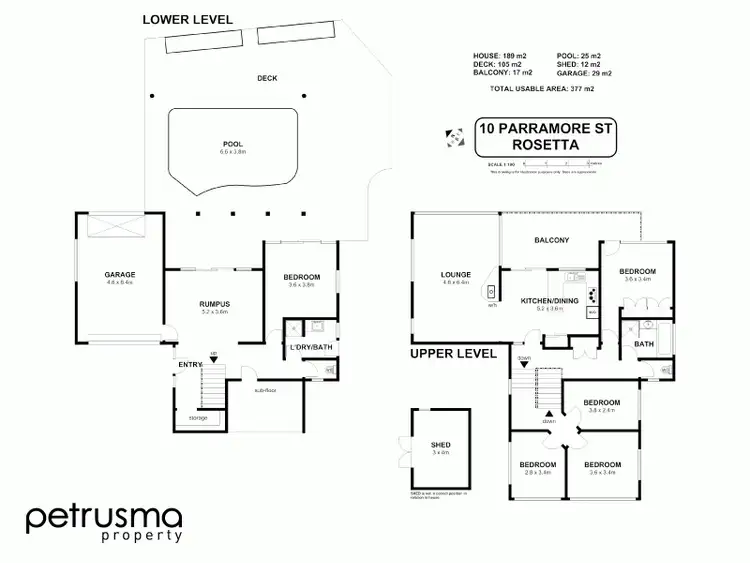 Floorplan of Homely house listing, 10 Parramore Street, Rosetta TAS 7010