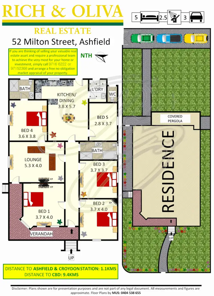 Floorplan of Homely house listing, 52 Milton Street, Ashfield NSW 2131