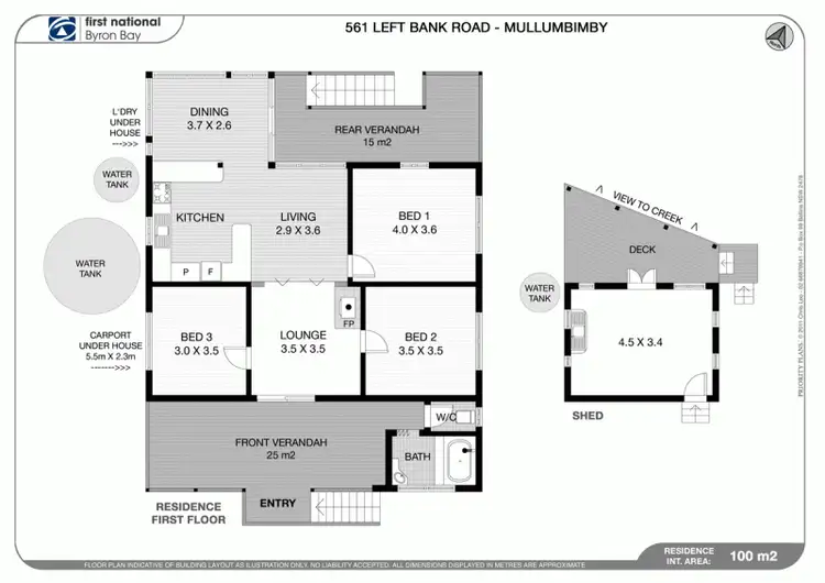 Floorplan of Homely rural property listing, 561 Left Bank Road, Mullumbimby NSW 2482