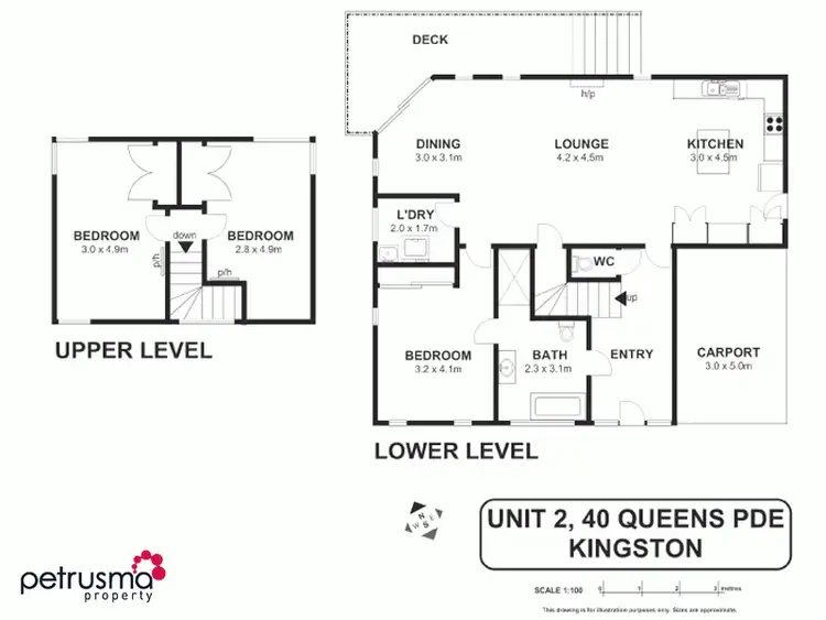 Floorplan of Homely house listing, 2/40 Queens Parade, Kingston TAS 7050