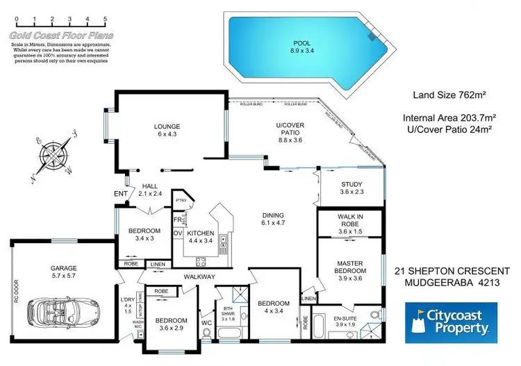 Floorplan of Homely house listing, 21 Shepton Crescent, Mudgeeraba QLD 4213