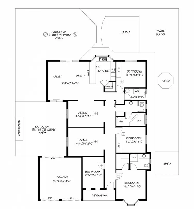 Floorplan of Homely house listing, 90 Beckham Rise, Craigmore SA 5114