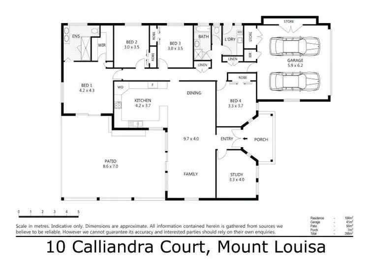 Floorplan of Homely house listing, 10 Calliandra Court, Mount Louisa QLD 4814