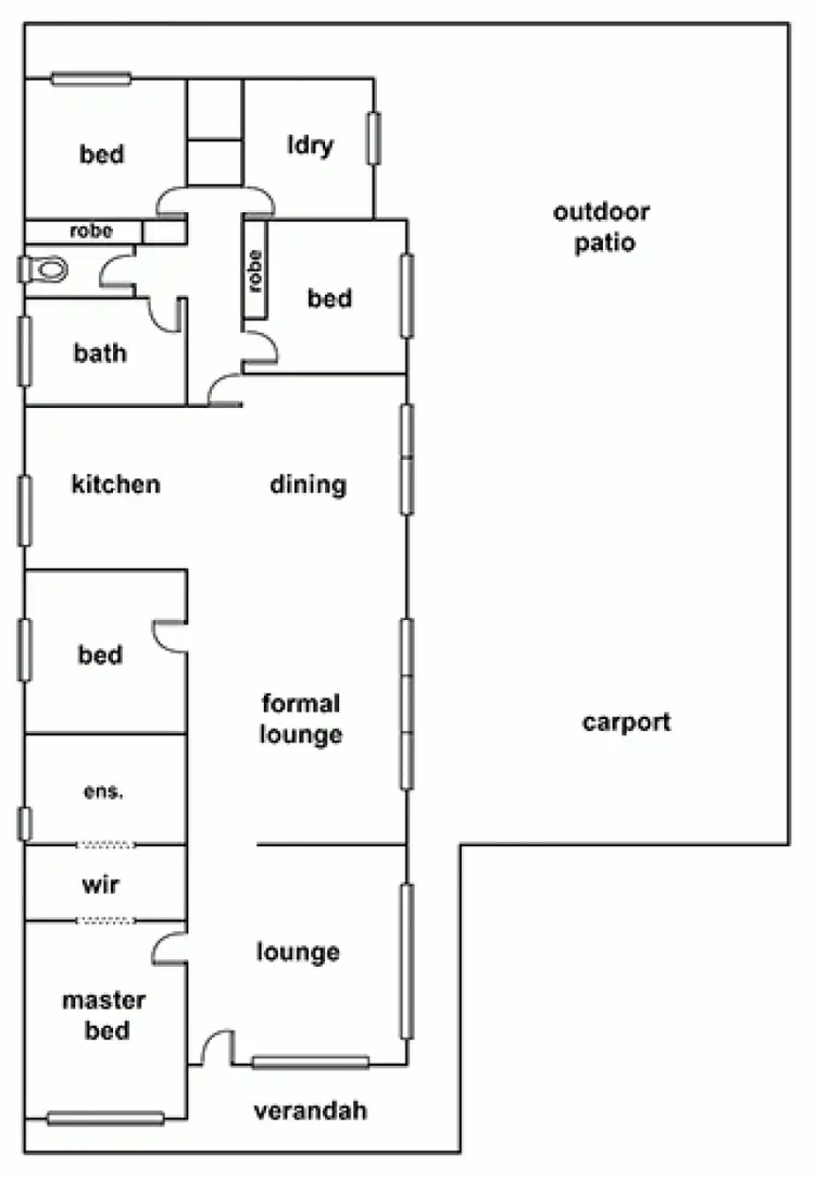 Floorplan of Homely house listing, 13 Farrar Avenue, Horsham VIC 3400
