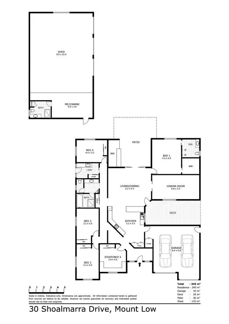 Floorplan of Homely house listing, 30 Shoalmarra Drive, Mount Low QLD 4818