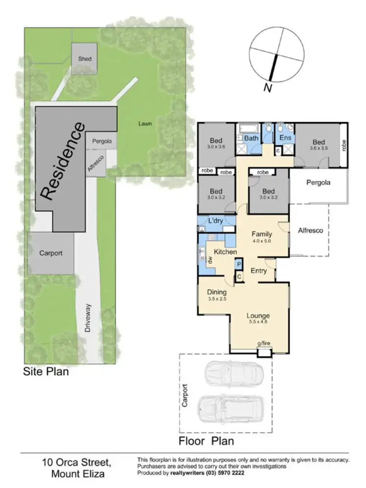 Floorplan of Homely house listing, 10 Orca Street, Mount Eliza VIC 3930