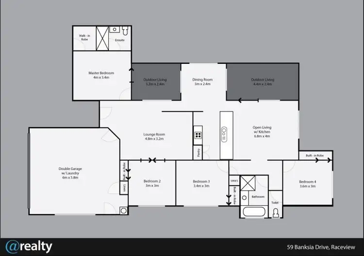 Floorplan of Homely house listing, 59 Banksia Dr, Raceview QLD 4305