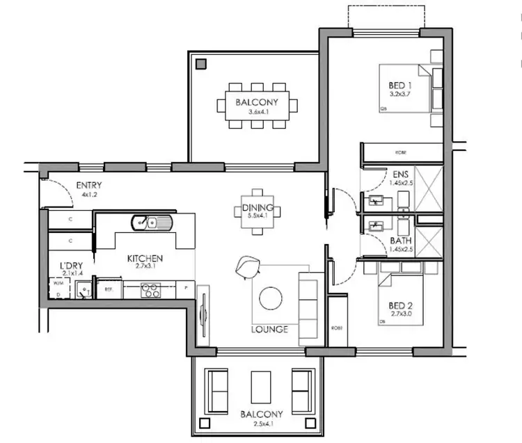 Floorplan of Homely apartment listing, 24/72 Macleay Street, Turner ACT 2612