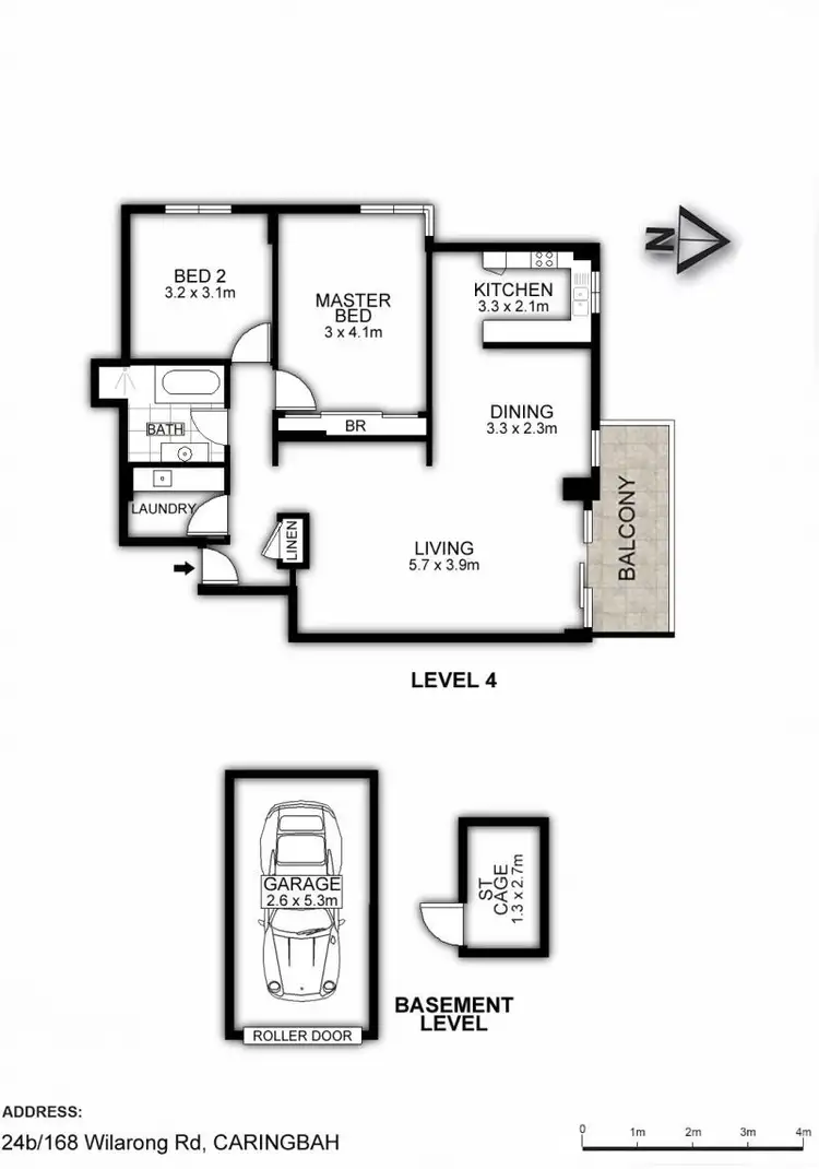 Floorplan of Homely apartment listing, 24B/168-172 Willarong Road, Caringbah NSW 2229