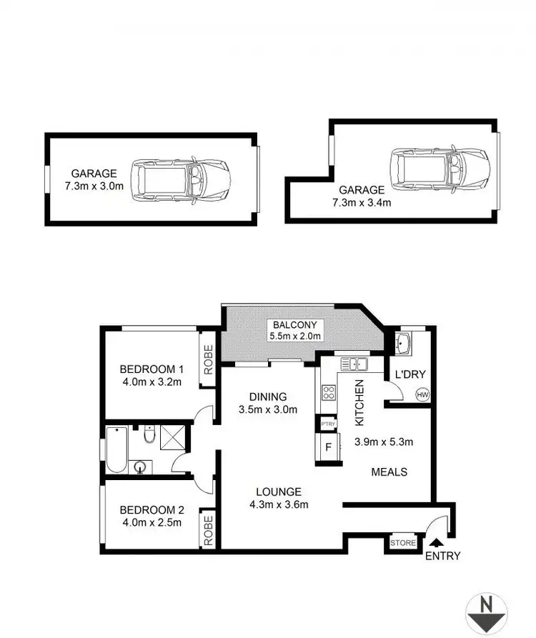 Floorplan of Homely apartment listing, 5/49-51 Banksia Road, Caringbah NSW 2229