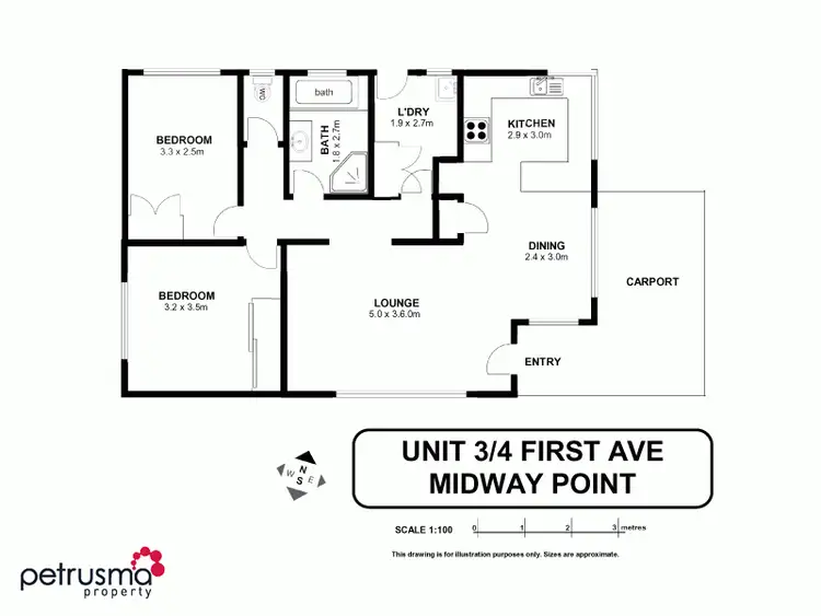 Floorplan of Homely house listing, 3/4 First Avenue, Midway Point TAS 7171