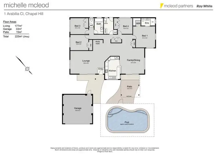 Floorplan of Homely house listing, 1 Arabilia Close, Chapel Hill QLD 4069