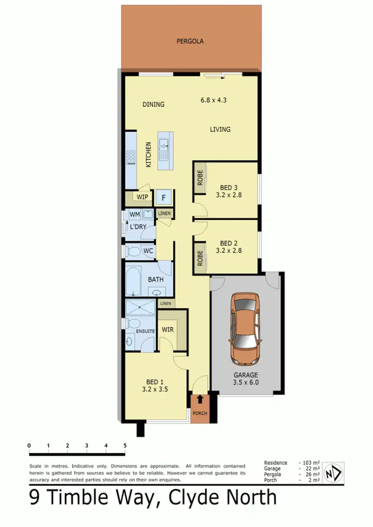 Floorplan of Homely house listing, 9 TIMBLE WAY, Clyde North VIC 3978