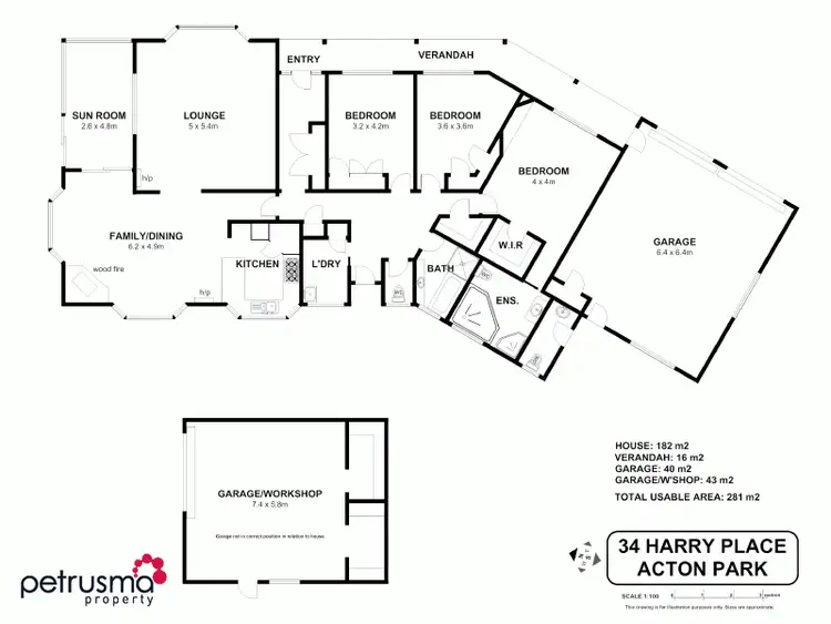 Floorplan of Homely house listing, 34 Harry Place, Acton Park TAS 7170
