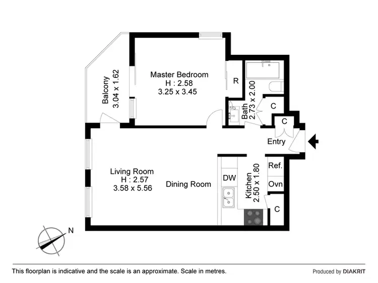 Floorplan of Homely apartment listing, 805/2-6 Birtley Place, Elizabeth Bay NSW 2011