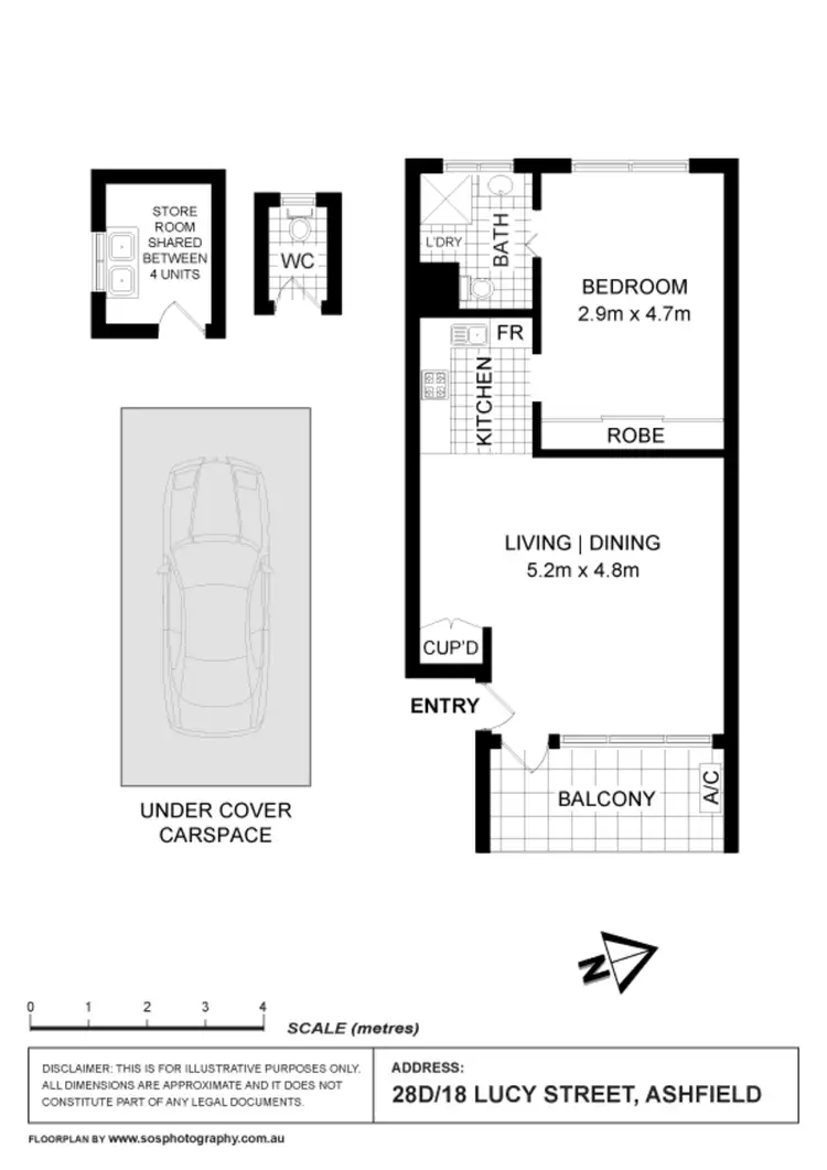 Floorplan of Homely apartment listing, 28D/18 Lucy Street, Ashfield NSW 2131
