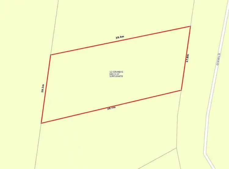 Floorplan of Homely house listing, 12 Grandis Street, Victory Heights QLD 4570