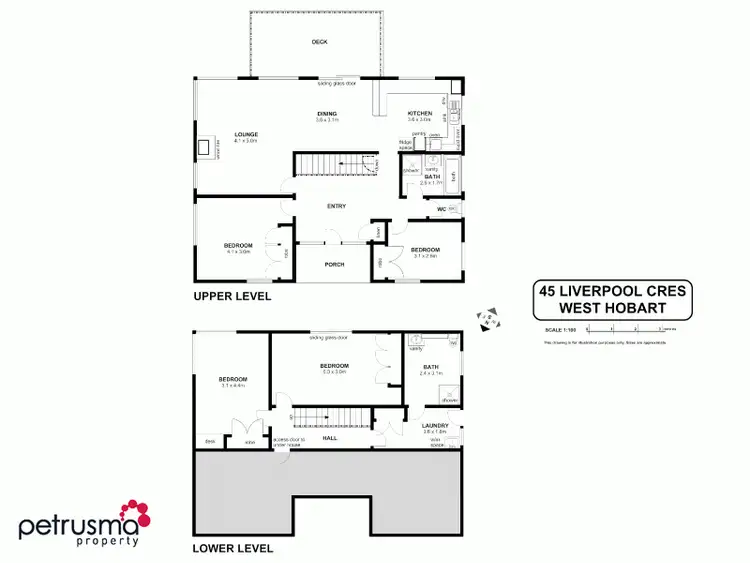 Floorplan of Homely house listing, 45 Liverpool Crescent, West Hobart TAS 7000