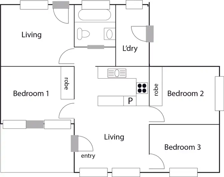 Floorplan of Homely house listing, 51 Bendigo Street, Fisher ACT 2611