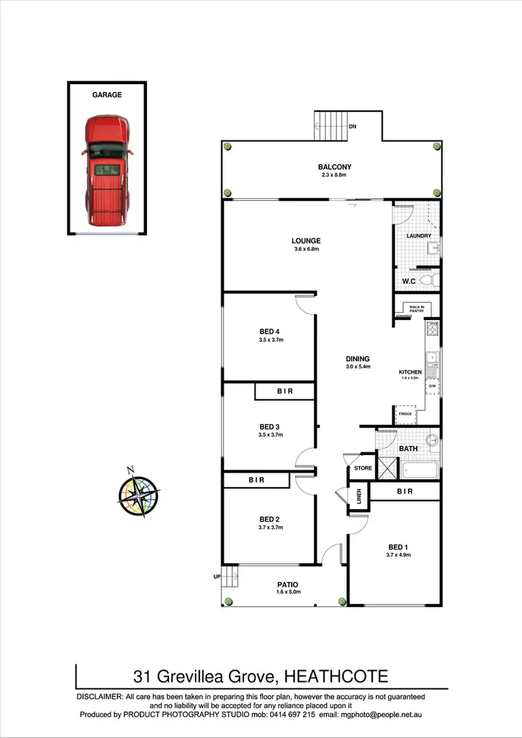 Floorplan of Homely house listing, 31 Grevillea Grove, Heathcote NSW 2233