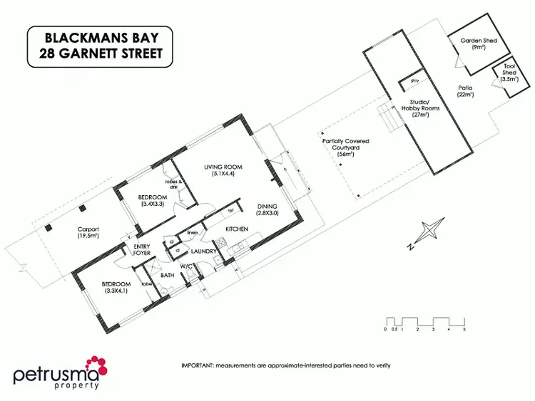 Floorplan of Homely house listing, 28 Garnett st, Blackmans Bay TAS 7052