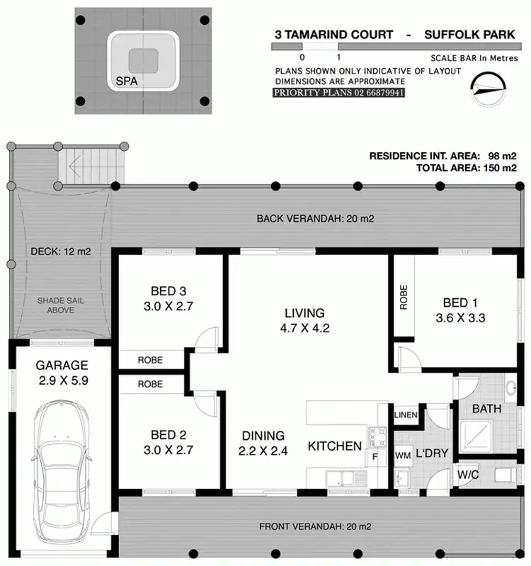Floorplan of Homely house listing, 3 Tamarind Court, Suffolk Park NSW 2481