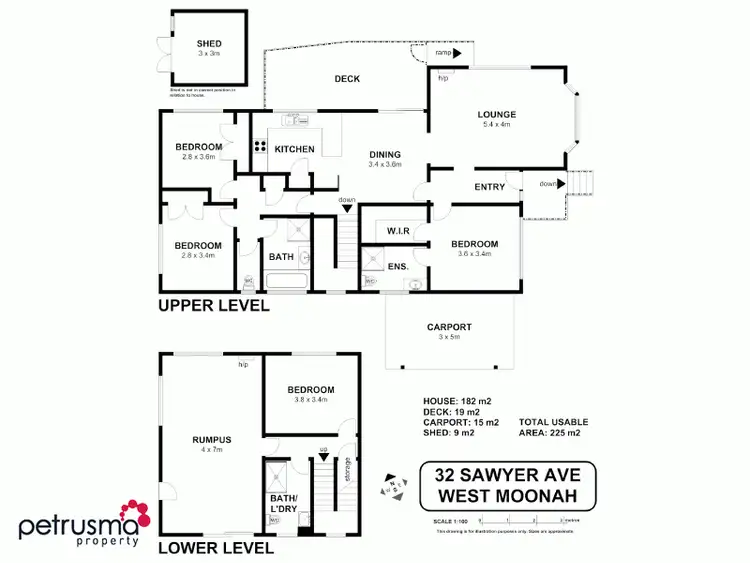 Floorplan of Homely house listing, 32 Sawyer Avenue, West Moonah TAS 7009