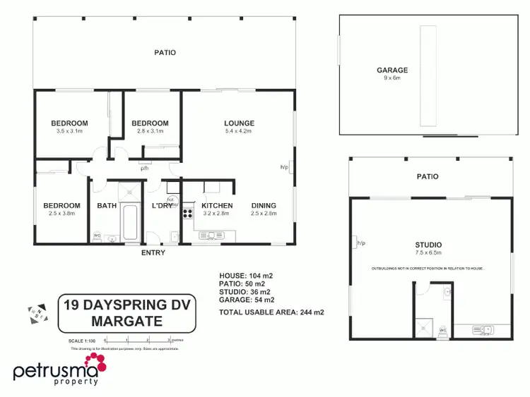 Floorplan of Homely house listing, 19 Dayspring Drive, Margate TAS 7054