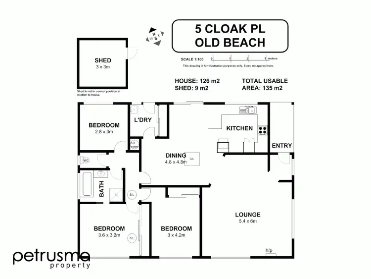 Floorplan of Homely house listing, 5 Cloak Place, Old Beach TAS 7017