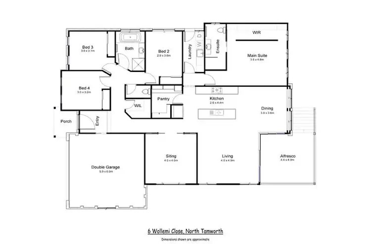 Floorplan of Homely house listing, 6 Wollemi Close, Tamworth NSW 2340